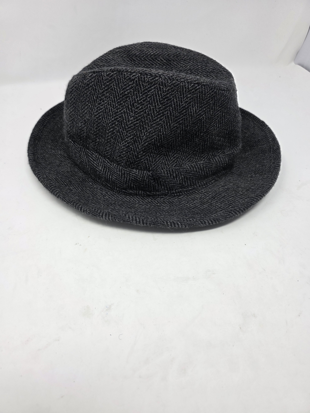 Kevin & Howlin Donegal Tweed Fedora Hat Wool Herringbone Ireland Gray Size L 7.5